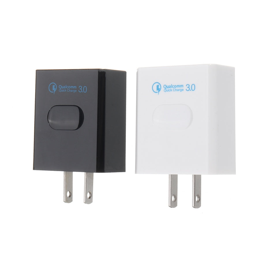 JMT-568842 Fast Charging QC 3.0 USB Wall Adapter - Compact Mobile Phone Charger for All Devices