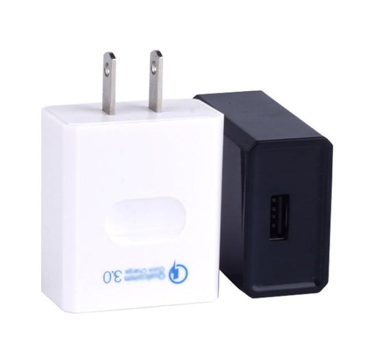 JMT-568842 Fast Charging QC 3.0 USB Wall Adapter - Compact Mobile Phone Charger for All Devices