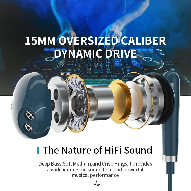 JMT-569162 Wired Type C Earphones Compatible with iPhone 15 Pro Max, Google Pixel 8, OnePlus, and Huawei with Microphone