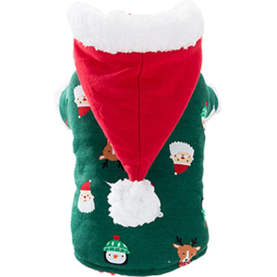 JMT-569418 Padded Dog Coat with Hood for Christmas and New Year Celebration