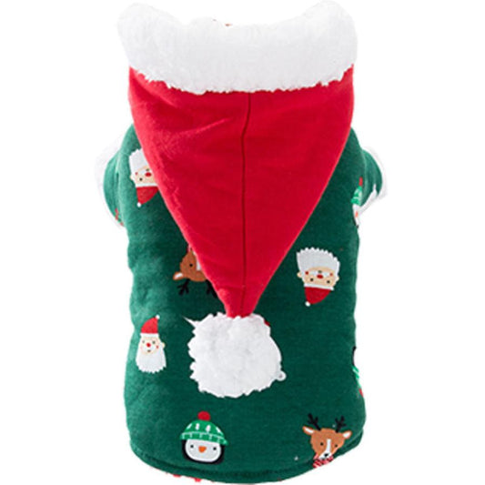 JMT-569418 Padded Dog Coat with Hood for Christmas and New Year Celebration
