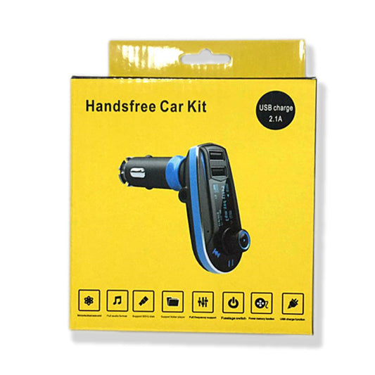 JMT-569482 Bluetooth MP3 FM Transmitter for Vehicles - Supports MP3/WMA, LCD Screen, DC12V-24V Power Supply