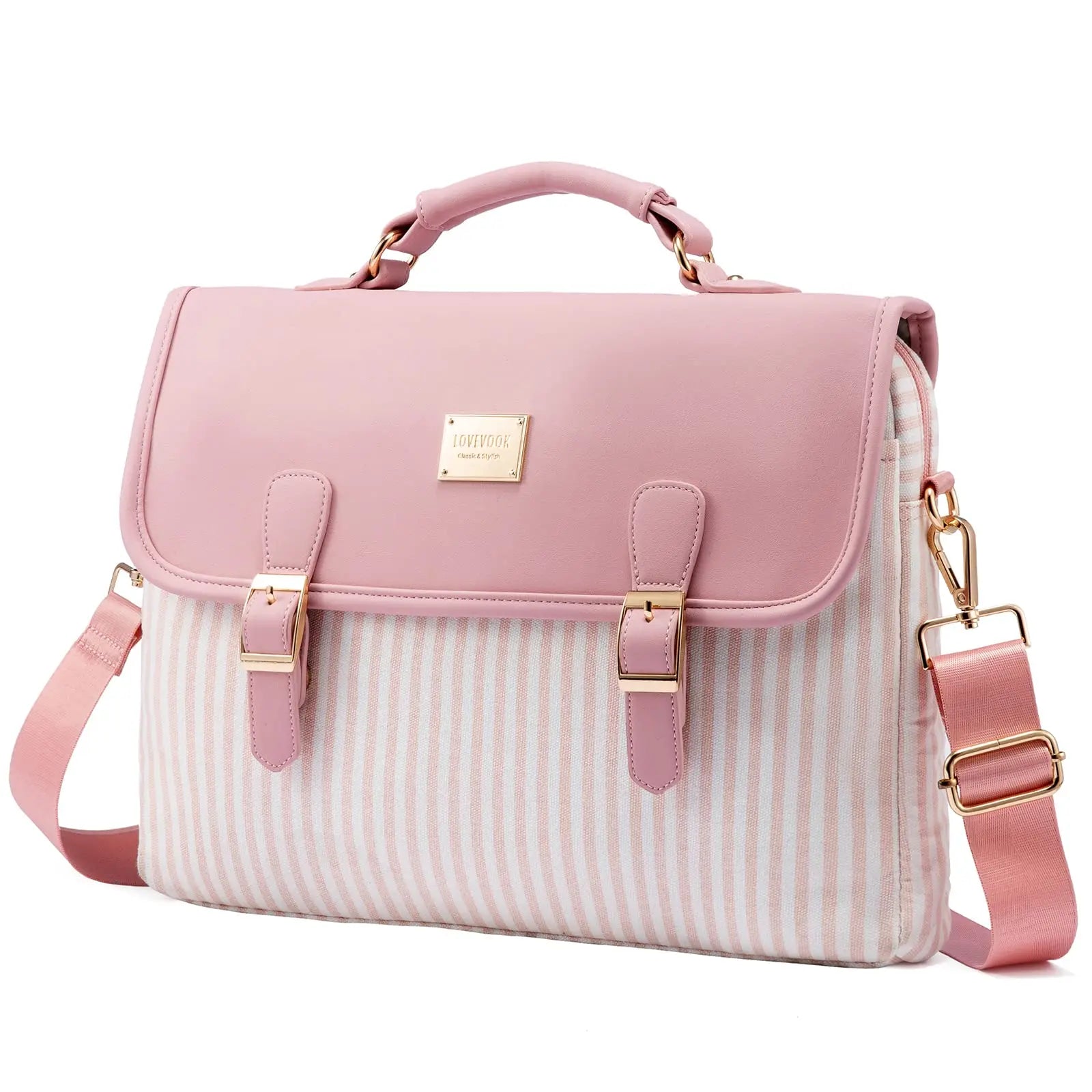 JMT-569482 Spacious 15.6 Inch Laptop Shoulder Bag for Women - Stylish Canvas Office Handbag