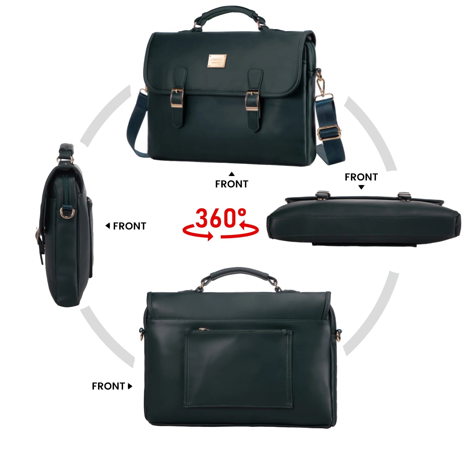 JMT-569482 Spacious 15.6 Inch Laptop Shoulder Bag for Women - Stylish Canvas Office Handbag