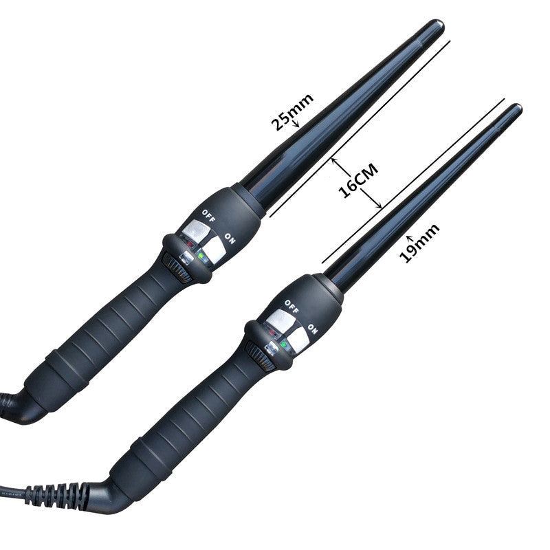 JMT-569802 Ceramic Cone Hair Curler with Adjustable Temperature for Dry Hair, 16-20MM Diameter, 65W Power, 2.5m Cord