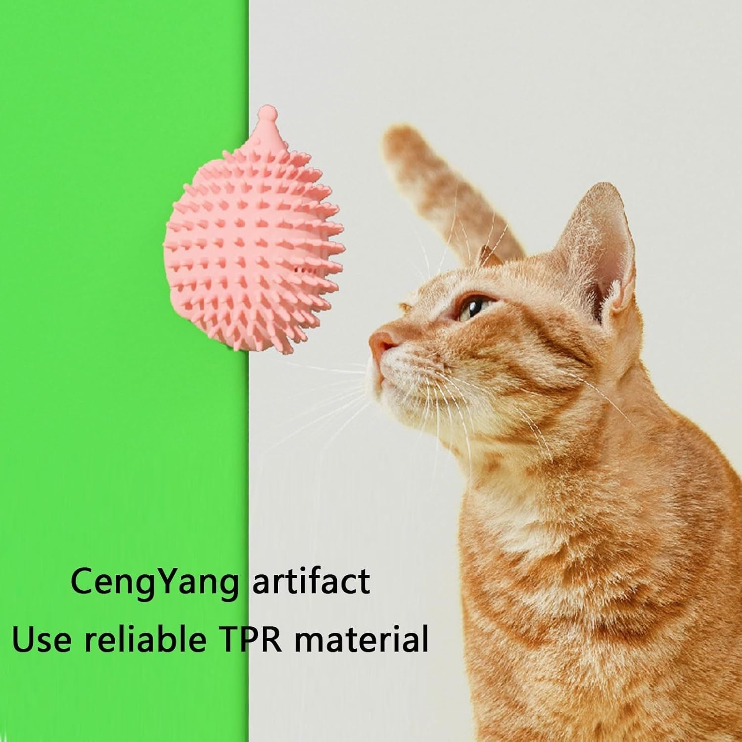 JMT-569802 Interactive Hedgehog-Shaped Cat Scratcher and Grooming Toy for Fun Playtime