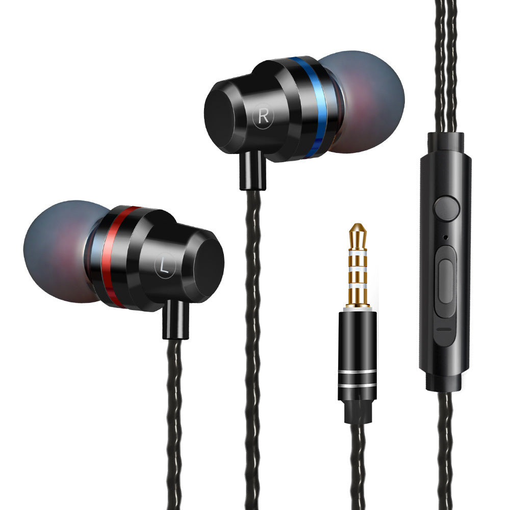 JMT-569994 In-Ear Dynamic Metal Headphones with Microphone - Stylish and Lightweight Design