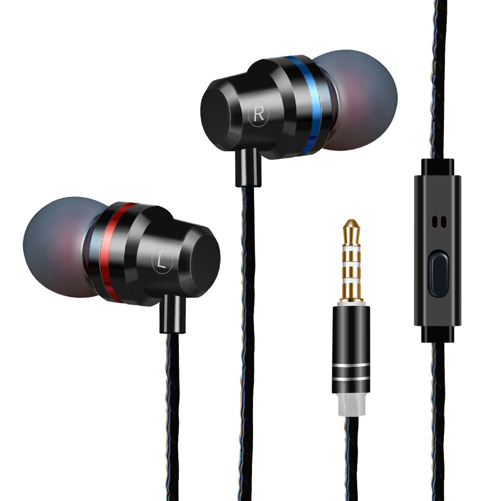 JMT-569994 In-Ear Dynamic Metal Headphones with Microphone - Stylish and Lightweight Design
