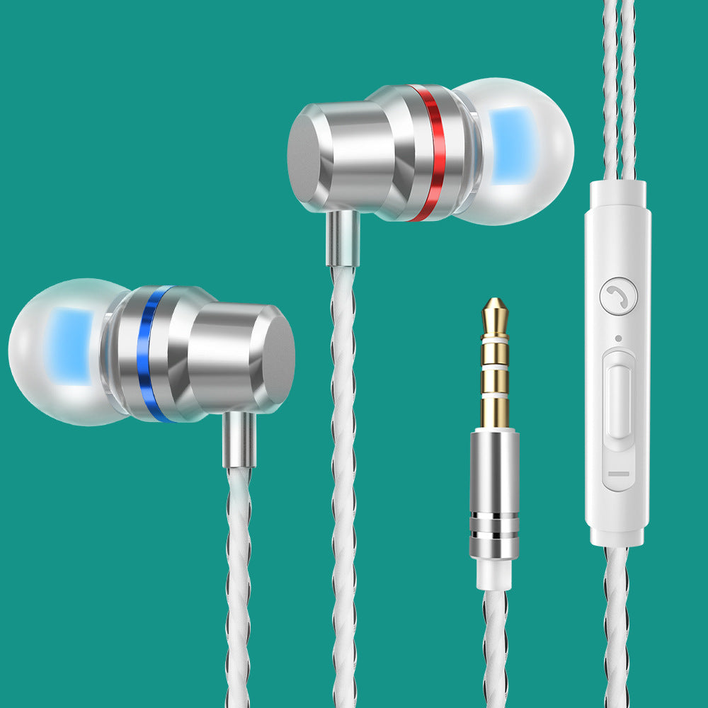 JMT-569994 In-Ear Dynamic Metal Headphones with Microphone - Stylish and Lightweight Design