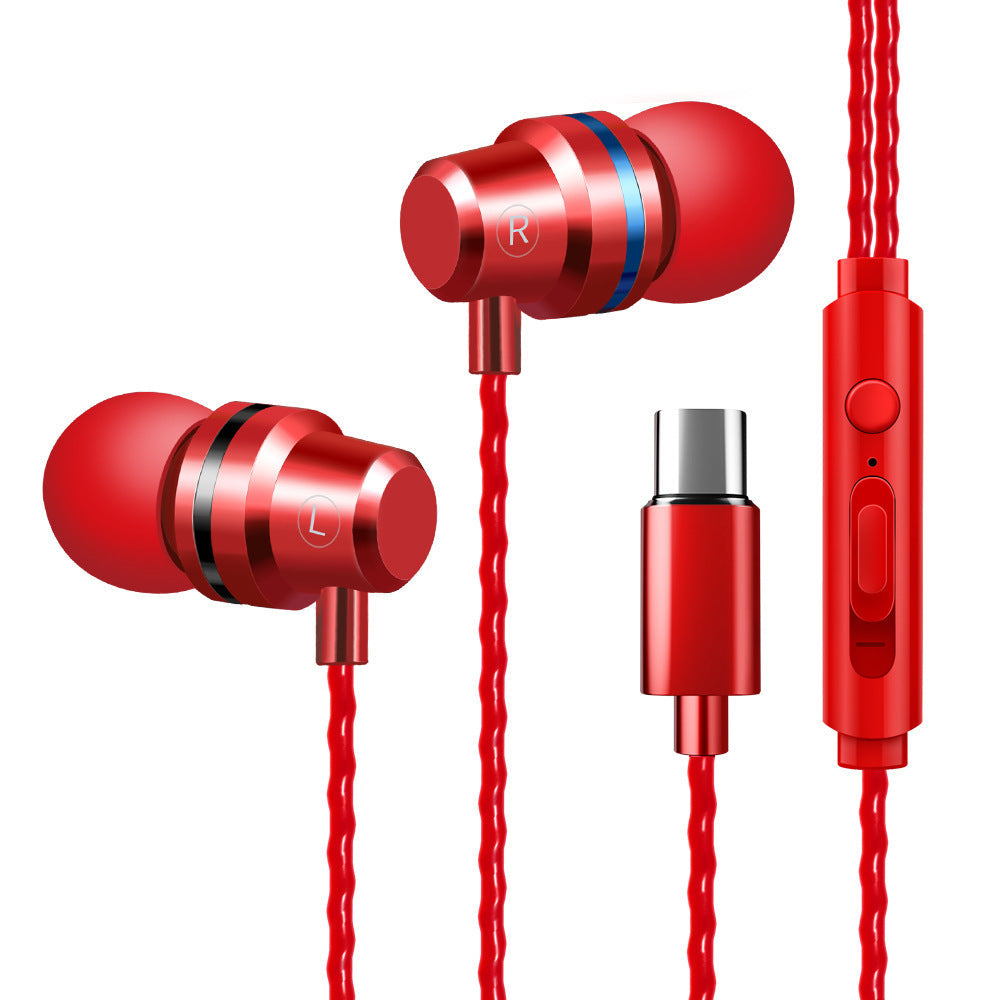 JMT-569994 In-Ear Dynamic Metal Headphones with Microphone - Stylish and Lightweight Design
