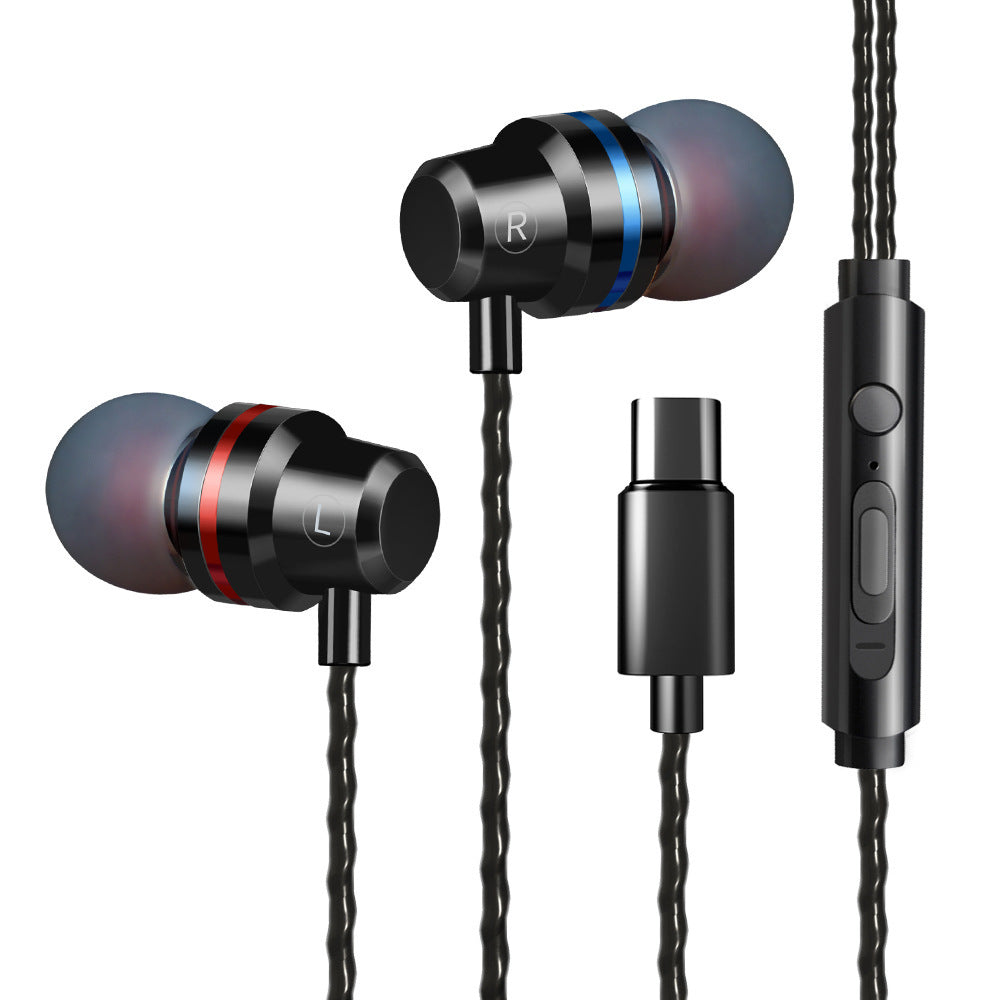 JMT-569994 In-Ear Dynamic Metal Headphones with Microphone - Stylish and Lightweight Design