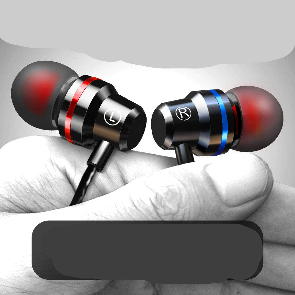 JMT-569994 In-Ear Dynamic Metal Headphones with Microphone - Stylish and Lightweight Design