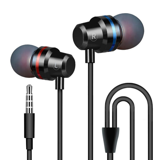JMT-569994 In-Ear Dynamic Metal Headphones with Microphone - Stylish and Lightweight Design