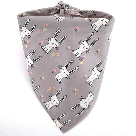 JMT-570122 Animal Print Cotton Dog Bandana - Soft Breathable Triangle Scarf for Pets - 65cm Size