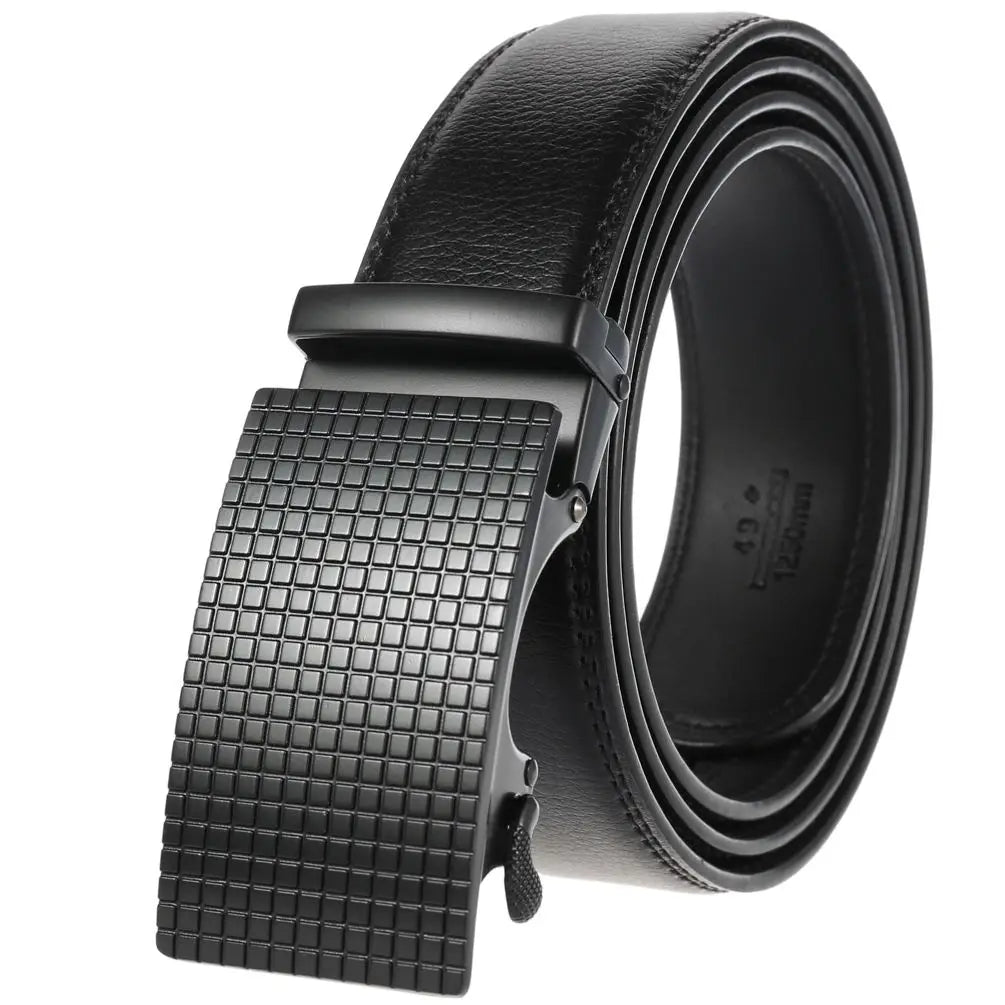 JMT-570250 Automatic Leather Belt with Alloy Buckle for Men - Stylish and Functional Design