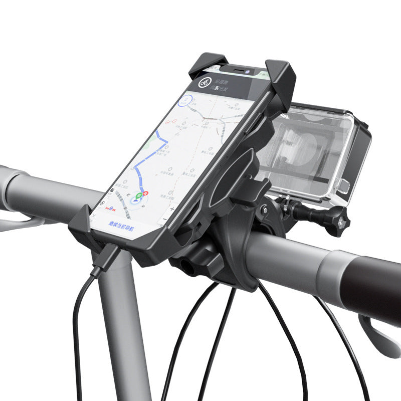 JMT-570506 Universal Auto Locking Sports Camera Bicycle Mount for 4-6.5 Inch Smartphones