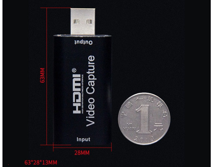 JMT-570826 4K USB2.0 to HDMI Capture Card for Streaming and Recording, Supports 1080p Output, Compatible with Windows, Android, Mac OS