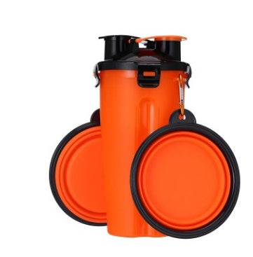 JMT-570826 Portable Pet Water Cup with Collapsible Bowl - PP & TPE Materials, 23cm Height, 11cm Diameter