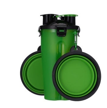 JMT-570826 Portable Pet Water Cup with Collapsible Bowl - PP & TPE Materials, 23cm Height, 11cm Diameter