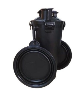 JMT-570826 Portable Pet Water Cup with Collapsible Bowl - PP & TPE Materials, 23cm Height, 11cm Diameter