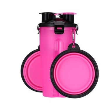 JMT-570826 Portable Pet Water Cup with Collapsible Bowl - PP & TPE Materials, 23cm Height, 11cm Diameter