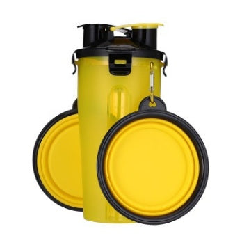 JMT-570826 Portable Pet Water Cup with Collapsible Bowl - PP & TPE Materials, 23cm Height, 11cm Diameter