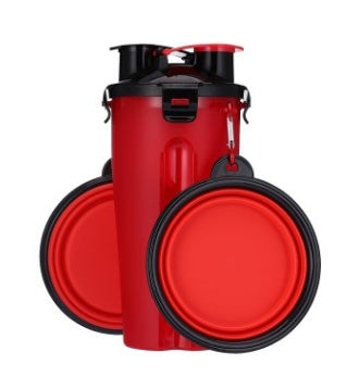 JMT-570826 Portable Pet Water Cup with Collapsible Bowl - PP & TPE Materials, 23cm Height, 11cm Diameter