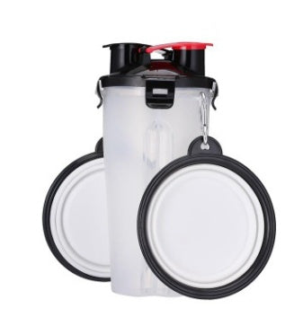 JMT-570826 Portable Pet Water Cup with Collapsible Bowl - PP & TPE Materials, 23cm Height, 11cm Diameter