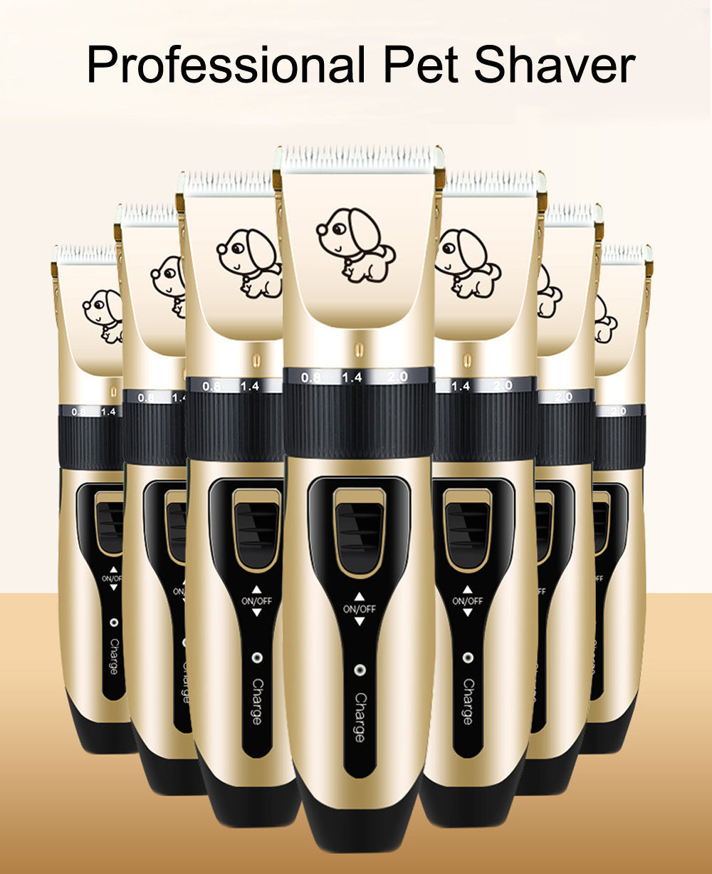 JMT-570890 Rechargeable Electric Dog Hair Clipper with Detachable Titanium Ceramic Blades and Adjustable Length Combs