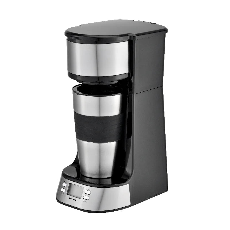 JMT-571082 Single Serve Drip Coffee Maker with Digital Controls for Convenient Brewing
