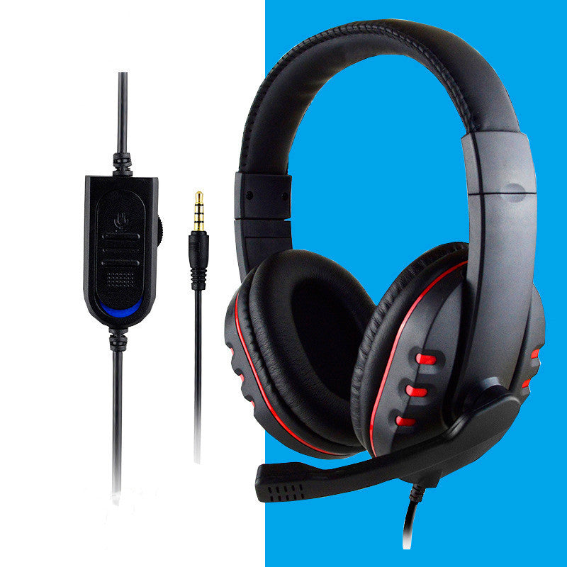 JMT-571466 Wired Over-Ear Gaming Headset with Microphone for PlayStation 4 - 3.5mm Connection, Leather Ear Cushions, 1.2m Cable