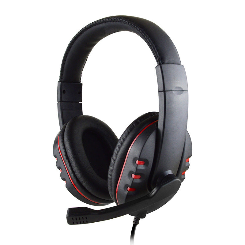 JMT-571466 Wired Over-Ear Gaming Headset with Microphone for PlayStation 4 - 3.5mm Connection, Leather Ear Cushions, 1.2m Cable