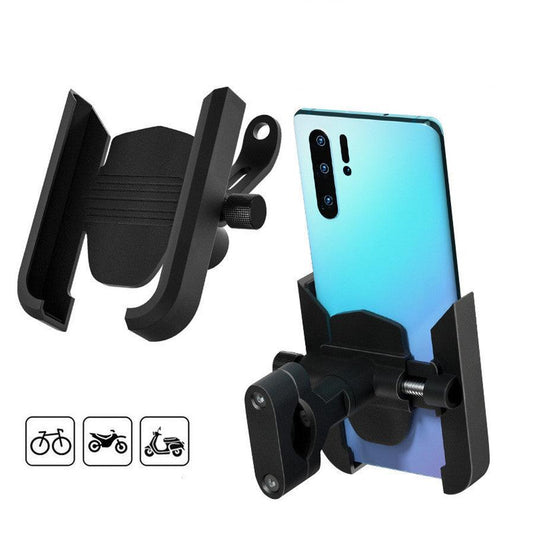 JMT-571658 Adjustable Shockproof Mobile Phone Holder for Handlebar and Mirror - Compatible with 4-6.5 Inch Screens