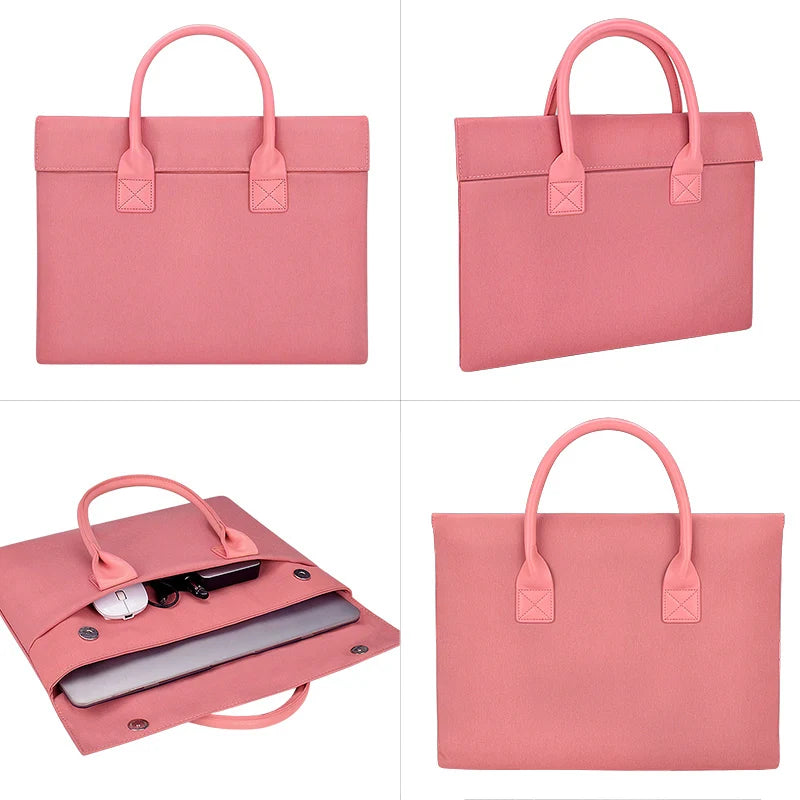 JMT-571786 Waterproof Felt Laptop Bag for 13.3, 14.1, and 15.6 Inch Laptops for Men and Women