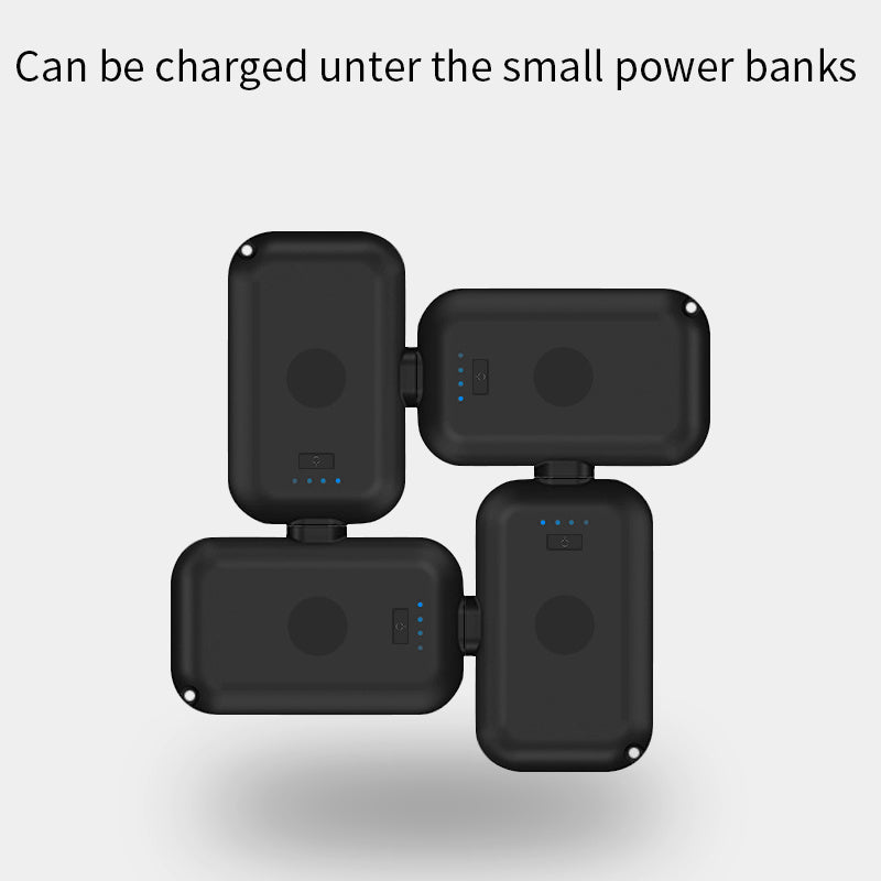 JMT-571978 Mini Capsule Magnetic Charging Power Bank with LED Flashlight - 8000 mAh Capacity, Universal Fit