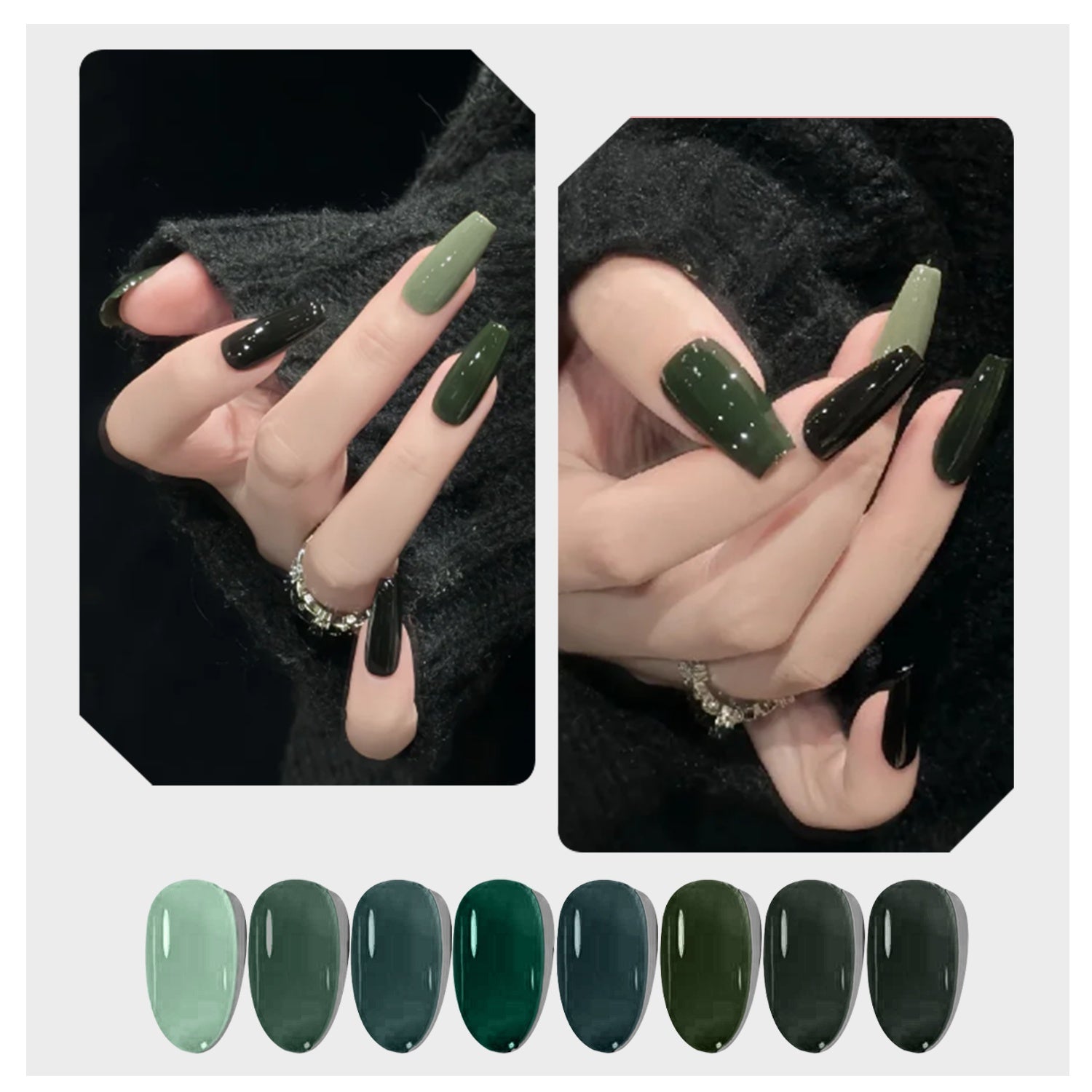 JMT-572106 8-Piece Gel Nail Polish Set - Long-lasting and Vibrant Colors for Stunning Manicures