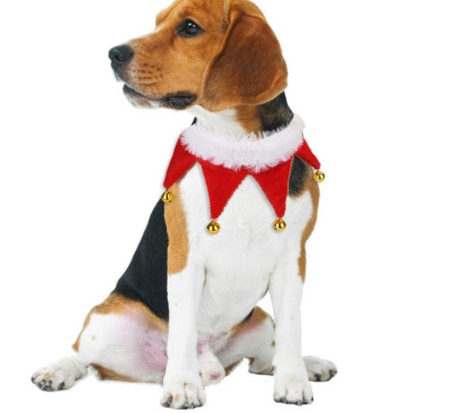JMT-572426 Adorable Dog and Cat Christmas Cloak for Halloween Disguise - Soft Cloth Transformation Costume