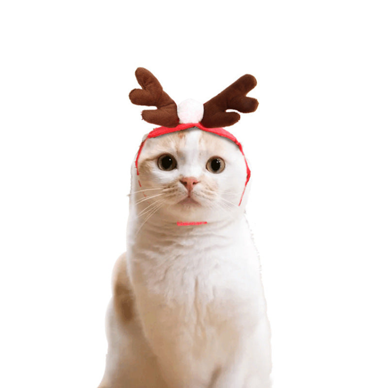 JMT-572426 Adorable Dog and Cat Christmas Cloak for Halloween Disguise - Soft Cloth Transformation Costume