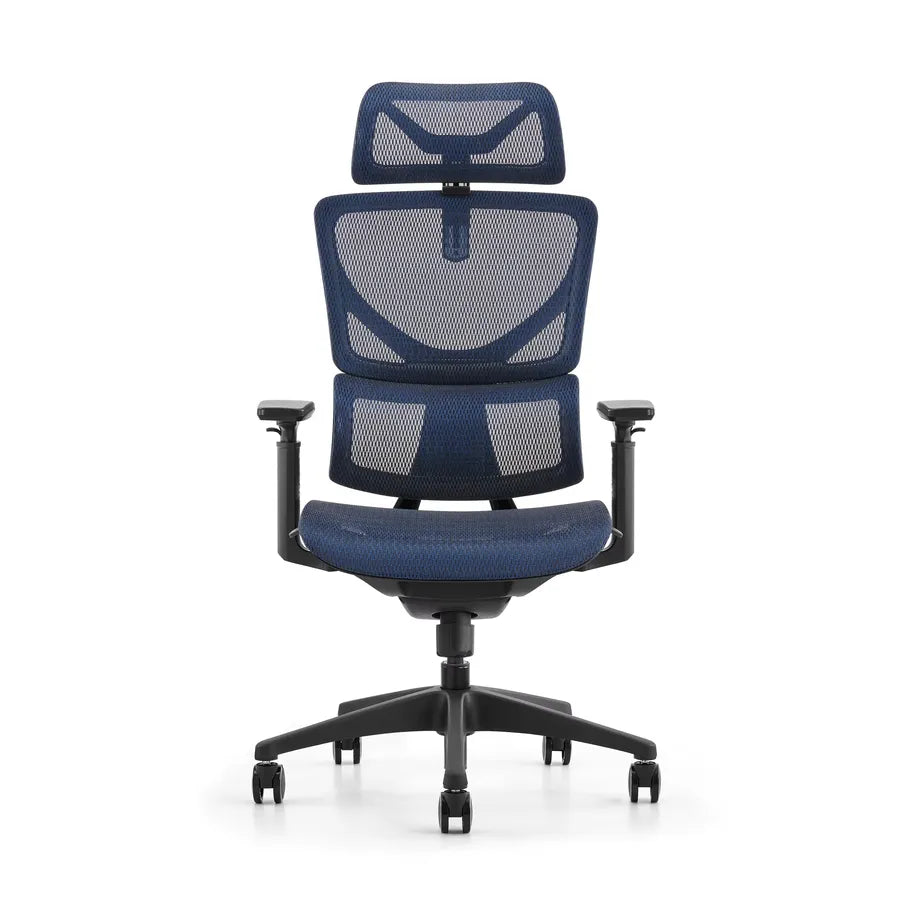 JMT-572554 Modern Ergonomic Blue Mesh High Back Executive Office Chair with Swivel and Wheels