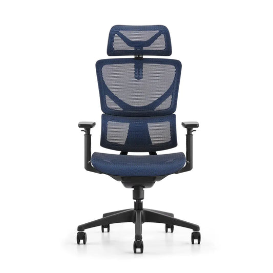 JMT-572554 Modern Ergonomic Blue Mesh High Back Executive Office Chair with Swivel and Wheels