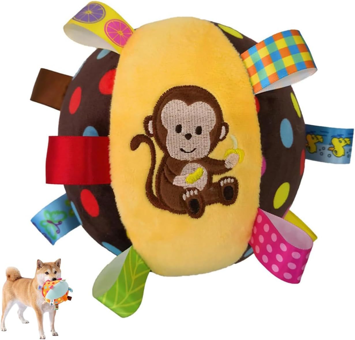 JMT-572938 Interactive Dog Toy with Built-in Chimes and Squeaky Balls for Active Play