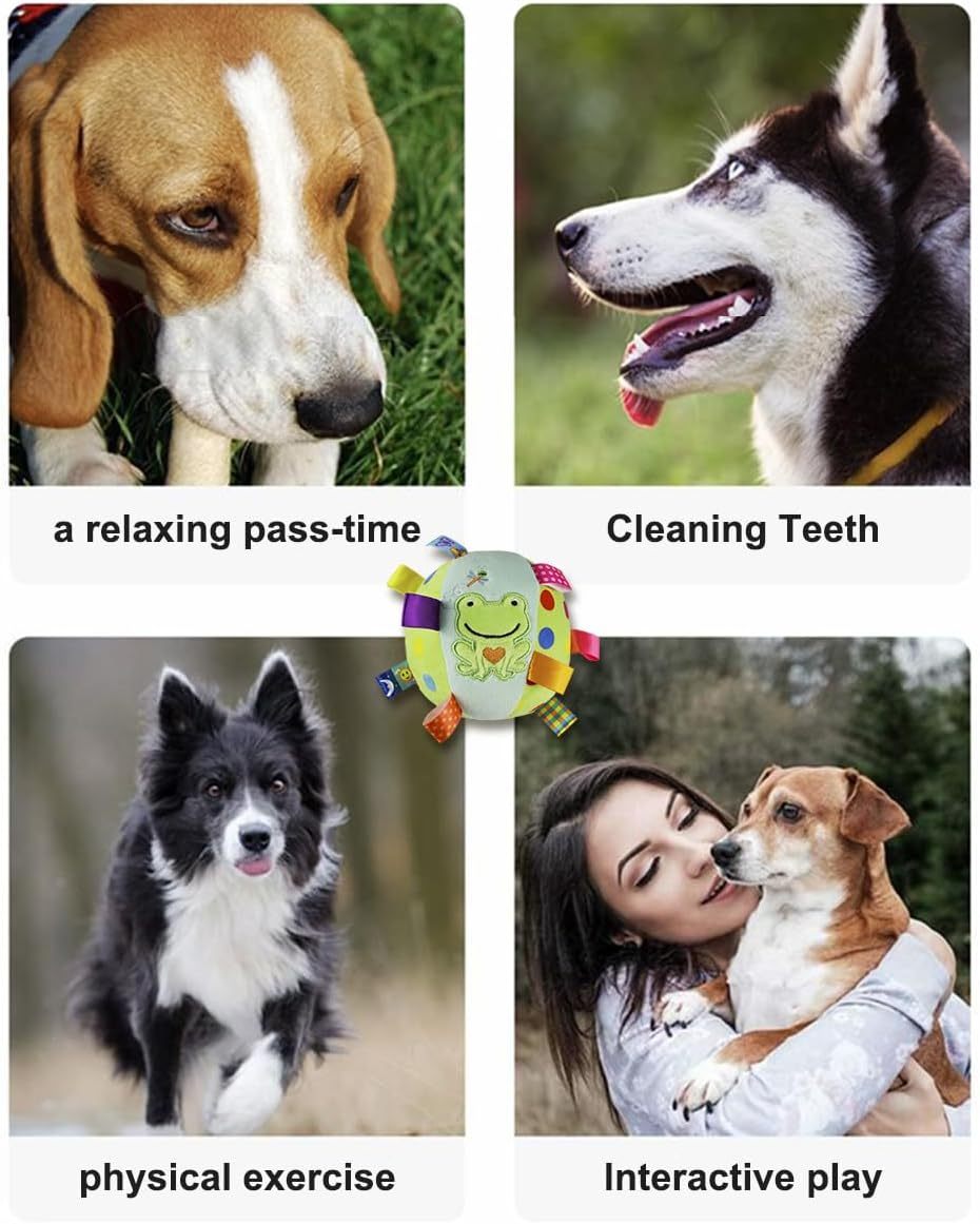 JMT-572938 Interactive Dog Toy with Built-in Chimes and Squeaky Balls for Active Play