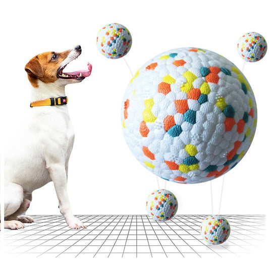 JMT-573258 Interactive E-TPU Dog Toy Molar Ball with Non-Slip Surface for Training and Teeth Massage