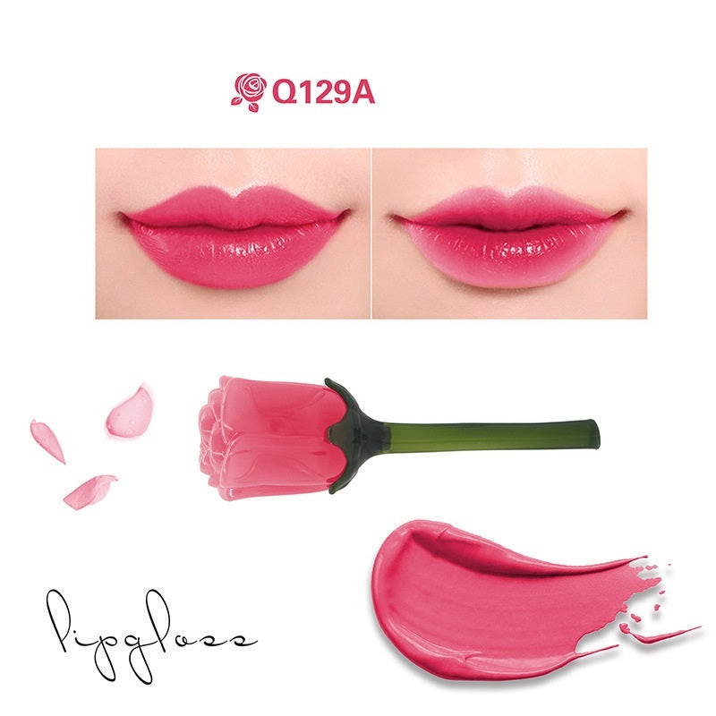 JMT-573386 Non-Stick Moisturizing Lip Gloss - Multiple Shades Available in Peach Red, Purple Red, Orange, Apple Red, Plum Red, and Red