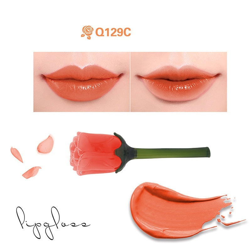 JMT-573386 Non-Stick Moisturizing Lip Gloss - Multiple Shades Available in Peach Red, Purple Red, Orange, Apple Red, Plum Red, and Red