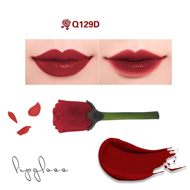 JMT-573386 Non-Stick Moisturizing Lip Gloss - Multiple Shades Available in Peach Red, Purple Red, Orange, Apple Red, Plum Red, and Red