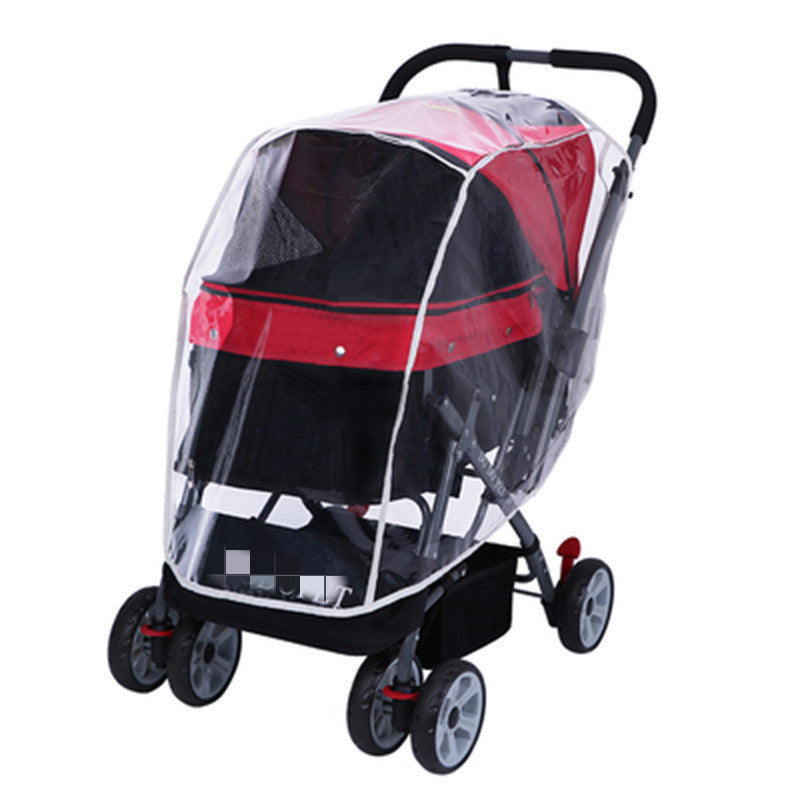 JMT-573578 Dog and Cat Trolley Raincoat Poncho for Pet Strollers and Seats