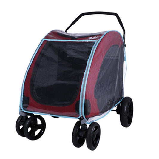 JMT-573578 Dog and Cat Trolley Raincoat Poncho for Pet Strollers and Seats