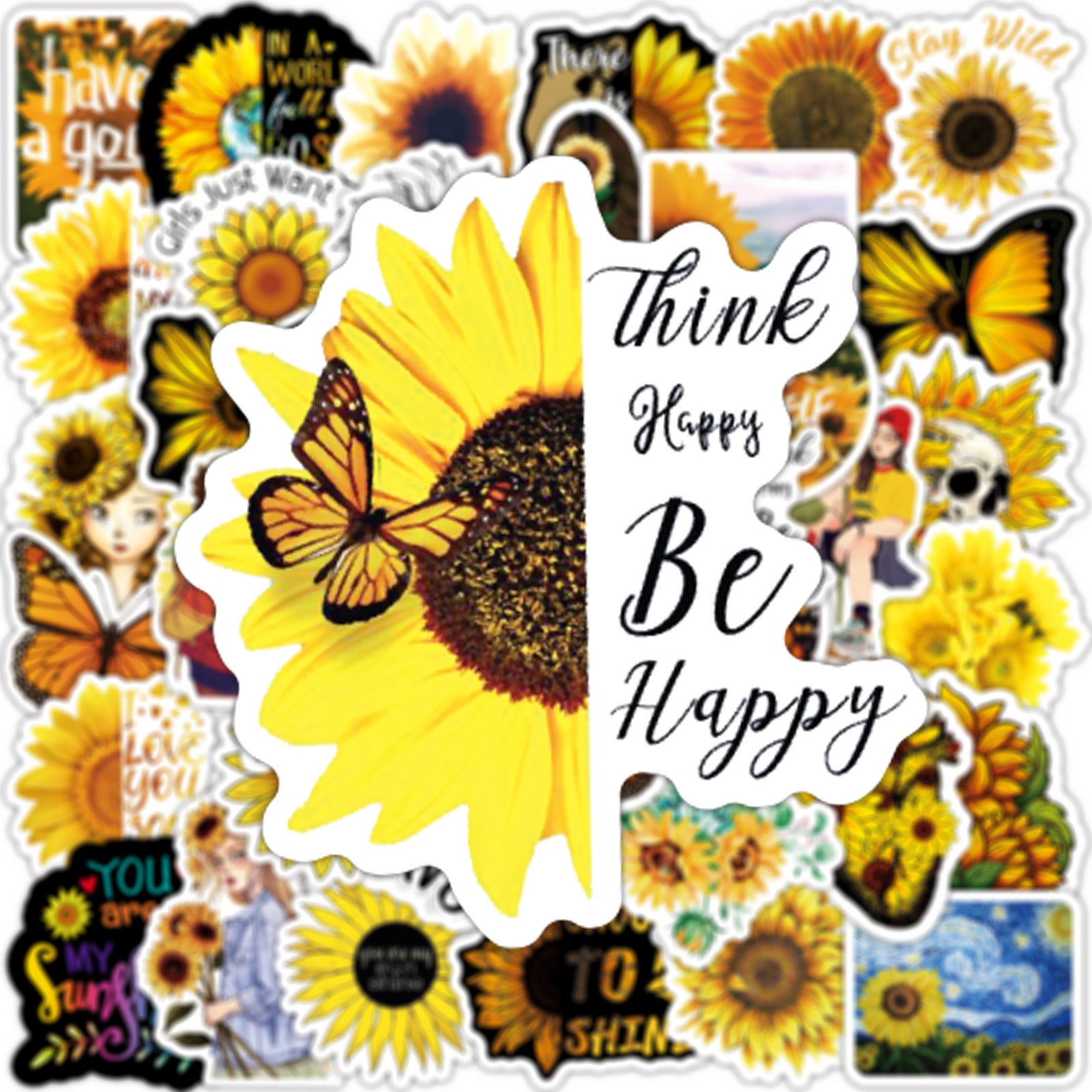 JMT-573578 Waterproof Graffiti Stickers Set for Laptops, Water Bottles, Suitcases, and More – 50 Pieces