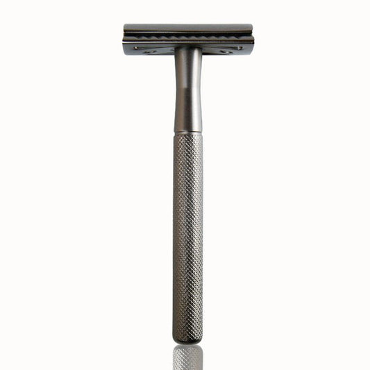 JMT-574346 Stainless Steel Double-Sided Razor with Diamond Pattern Design